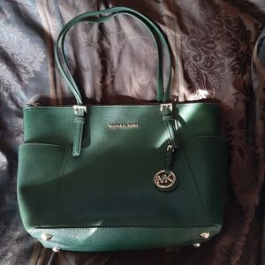 Green Michael Kors handbag